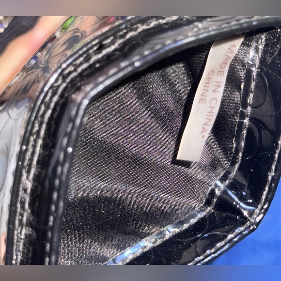 Coach Patent Leather mini C monogram card holder with dust bag - Picture 6 of 11